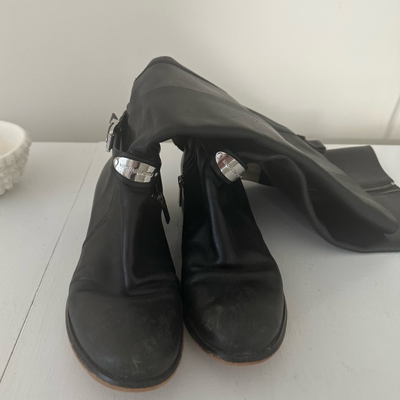 Michael Kors Black Leather Riding Boot - Picture 6 of 6